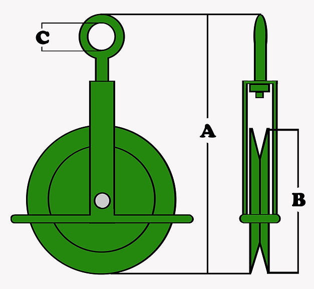 Green Painted Gin Block