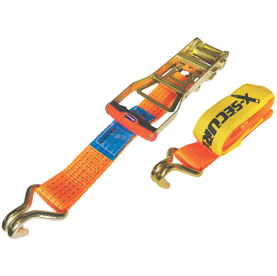 X-SECURE ERGO 16 MTR X 5 TON RATCHET STRAP (BOX OF FOUR)