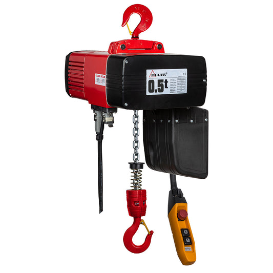 DELTA Electric chain hoist DEH – 400V – 0.5 ton – double speed – 1 chain fall