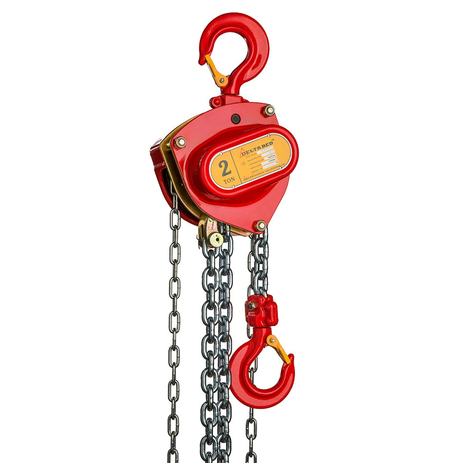 Delta Red - Premium manual chain hoist - 2 ton