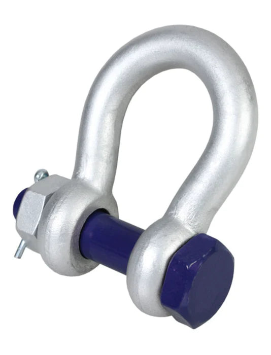GT Blue Pin Bow Shackle with Safety Nut and Bolt Pin – BPSAB