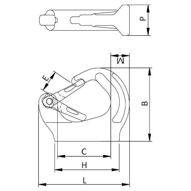 Weld on Hook (Excavator Hook)