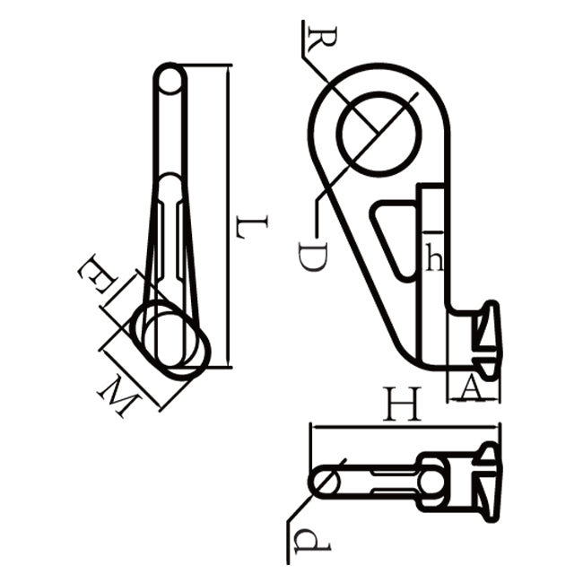 Container Lifting Lugs / hooks - Set of 4