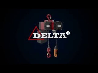 DELTA Electric chain hoist with push/electric trolley – 400V – 2 ton – double speed – 1 chain fall