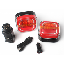 Load image into Gallery viewer, Wireless LED Magnetic Trailer Tail Light Kit
