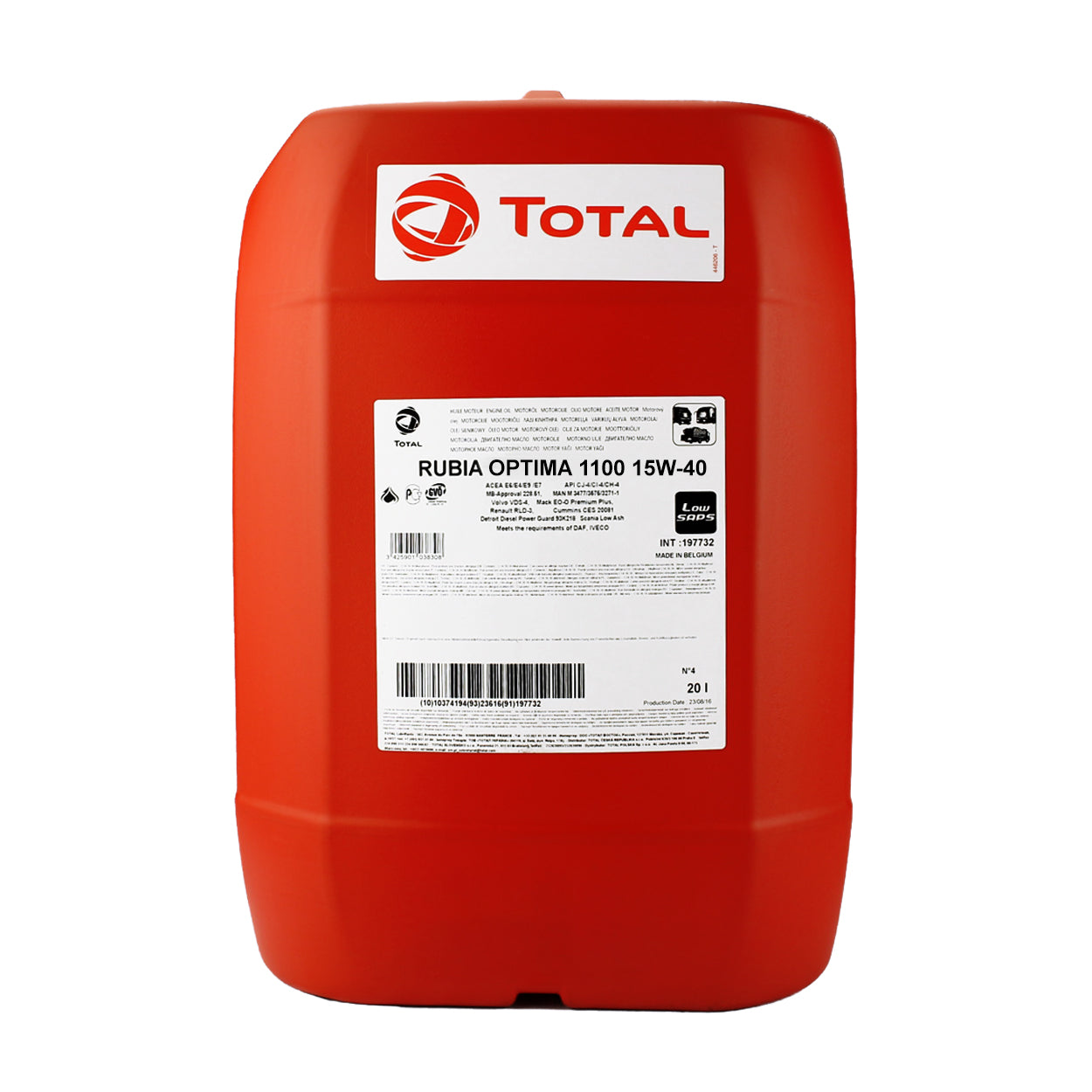 Total Rubia OPT1100 15W/40 20L